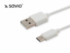 Kabel USB - USB typ C 5A 1m CL-126 White