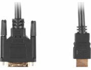 Lanberg HDMI kabel - DVI-D 1,8m černý (CA-HDDV-10CC-0018-BK)