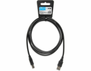 iBox IKU2D USB kabel 1,8 m USB 2.0 USB A USB B Černá
