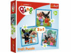 Trefl Puzzle 3v1 Zábava s přáteli Bing