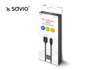 Savio CL-129 USB kabel 2 m USB 2.0 USB A USB C Černá