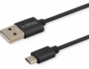 Savio CL-129 USB kabel 2 m USB 2.0 USB A USB C Černá