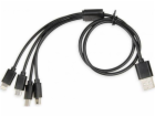 Univerzální nabíjecí kabel 4 v 1 I-BOX USB IKUM4W1