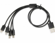 Univerzální nabíjecí kabel 4 v 1 I-BOX USB IKUM4W1