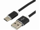 everActive cable USB-C 1m - Black silicone quick charge 3...