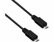 Akyga USB 2.0 microB-microB 0.6m/černá 
