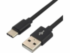 everActive cable USB-C 1m - Black braided quick charge 3A...