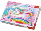 Puzzle 100 dílků - V křišťálovém světě jednorožců