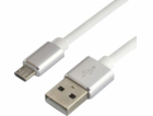 everActive cable USB 1m - White silicone quick charge 2 4...