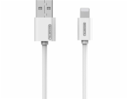 USB Iphone 3A CABLE SOMOSTEL WHITE 3100mAh QUICK CHARGER 1.2M POWERLINE SMS-BP02 WHITE - bending life 6000 +