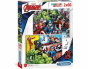 Puzzle 2x60 dílků Super Color - Avengers