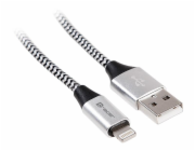 Tracer 46268 Lighting USB 2.0 Iphone AM 1m Black Silver