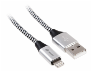 Tracer 46268 Lighting USB 2.0 Iphone AM 1m Black Silver