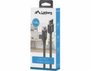 USB-C(M)->USB-A(M) 2.0 kabel 1,8m černý BOX QC 3.0