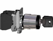 Schneider Electric 2cestný spínací klíč 22mm černý 2Z západka (XB4BG33)