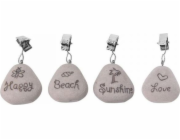 Závaží na ubrus 4 ks tvar kamene