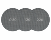 Wolfcraft Wolfcraft 5 x samodržná mřížková plátna zrno 120, o 180 mm 5615000