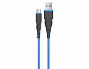 Devia Fish 1 Series Cable for Micro USB (5V 2.4A,1.5M) blue