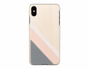 Pouzdro MAN&WOOD SmartPhone iPhone XS Max růžový oblek černý