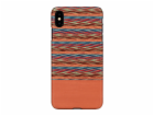 Pouzdro MAN&WOOD SmartPhone iPhone XS Max hnědé kostkovan...