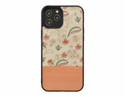 MAN&WOOD case for iPhone 12/12 Pro pink flower black