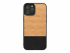 Pouzdro MAN&WOOD pro iPhone 12 Pro Max rybí kost nero černé