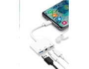SPARE PRINT HP T6N04AE - kompatibilní COTECi adaptér 3v1 USB-C na Jack 3,5mm, USB-C a USB-A