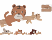 Věšák pro děti ZVÍŘÁTKA mix dekorů 47,5x17,5 cm