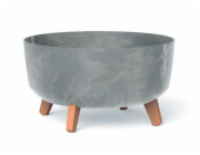 Květináč Prosperplast GRACIA LOW 38 cm beton effect 