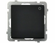 Ospel světelný spínač Sonata 10AX IP20 černá metalíza (LP-5R/m/33)
