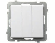 Ospel Trojitý spínač Sonata bílá (LP-13R/m/00)