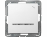Ospel Schodišťový vypínač Impresja s bílým podsvícením (LP-3YS/m/00)