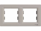 Schneider Electric 2násobný horizontální rám, hnědý (EPH5...