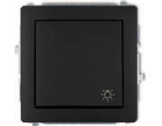 Karlik Deco Button /světlá/matná černá (12DWP-5)