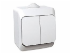 Vypínač SCHNEIDER CEDAR PLUS, 2 klíče, bílá barva, IP44