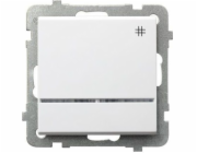 Ospel Cross switch Sonata 16AX IP20 s bílým podsvícením (LP-4RS/m/00)