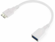 Savio CL-87 microUSB 3.0 USB adaptér – USB bílý (SAVIO CL-87)
