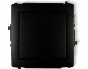 Karlik Deco konektor, trojitý černý matný (12DWP-7)