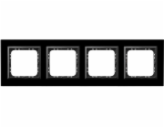 Ospel Sonata čtyřnásobný rám, sklo, černá (R-4RGC/32/25)