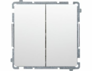Kontakt-Simon Simon Basic dvojité tlačítko, spínací kontakt 10AX 250V bílý (BMP2.01/11)