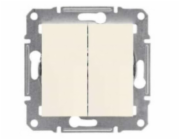Schneider Electric Svícnový spínač bez rámečku, krémový - EPH0301423