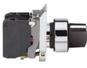 Schneider Electric Switch 2-polohový knoflík 22mm 1Z bez samovratné černé XB4BD21