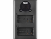 Nabíječka fotoaparátu Newell Dvoukanálová nabíječka Newell DL-USB-C pro baterie DMW-BLF19