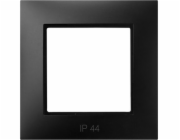 Ospel ARIA Rámeček pro IP44 spínače, černá metalíza RH-1U/33