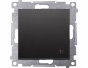 Kontaktní simon Simon 54 Cross Connector (Modul) 16AX 250V Black Mat DW7A.01/49 šroubové svorky