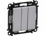 Legrand VALENA LIFE Hliníkový trojitý konektor (752303)