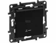 Legrand Niloe Step 863511 jednoduchý konektor, černě podsvícený