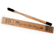 Mohani Mohani bambusový zubní kartáček - černý, střední štětiny