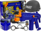 Lean Sport SWAT Police Set Mask Helmet Badge Gun 36 cm