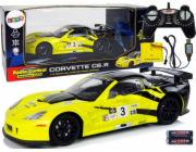 Import leantoys Sports Car Racing R/C 1:18 Corvette C6.R žlutá 2,4 G světla